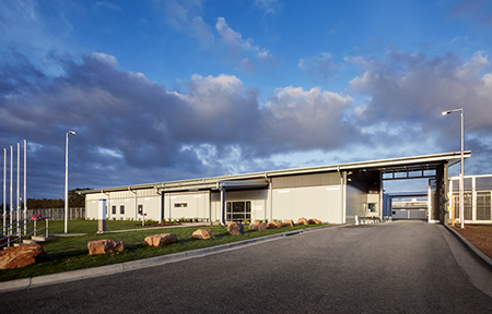 The gatehouse and administration building at the new Hunter Correctional Centre in Cessnock.